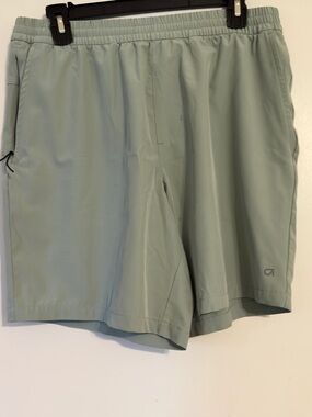 Women's GAP FIT Athletic Shorts Size Medium light teal Jogging Running